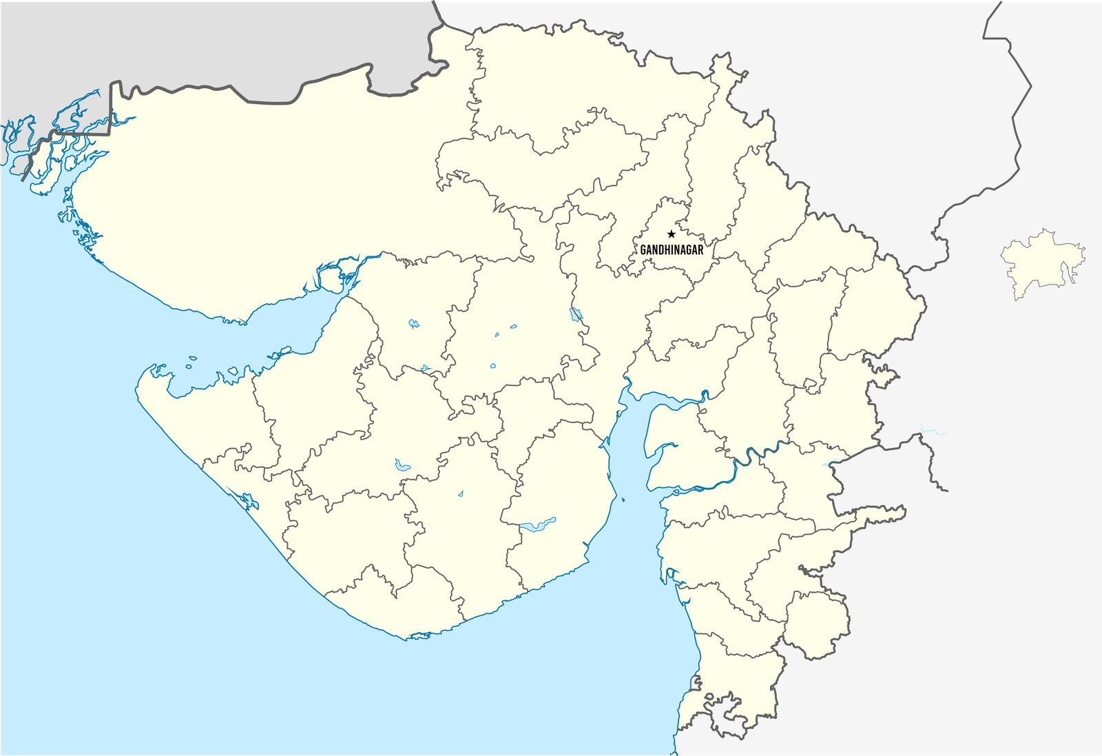 Gujarat Map